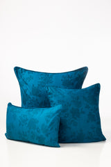 Flora Blue T-150 Euro Sham Cushion Cover