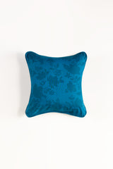 Flora Blue T-150 Square Cushion Cover
