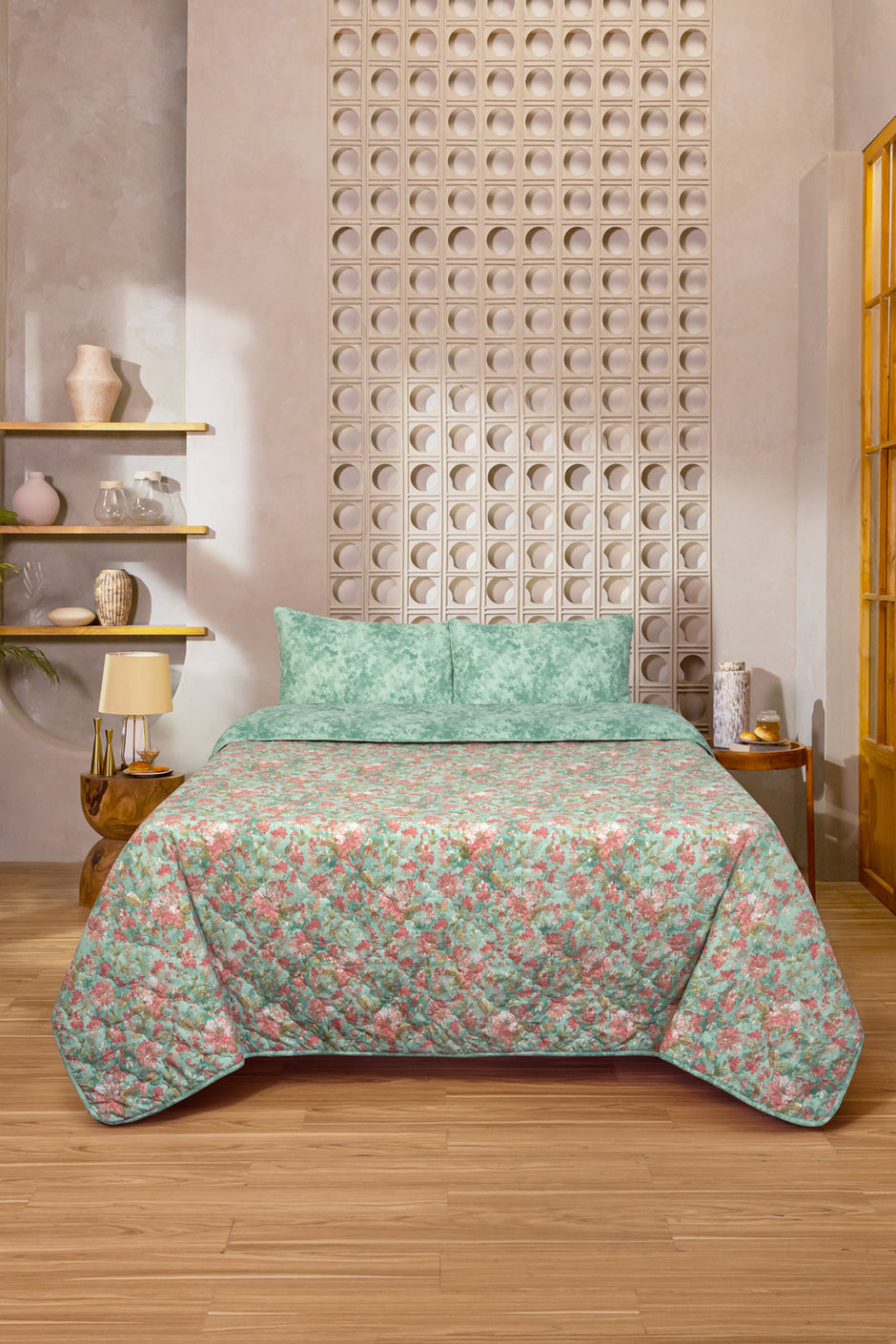 Flora Haze Bed Throw