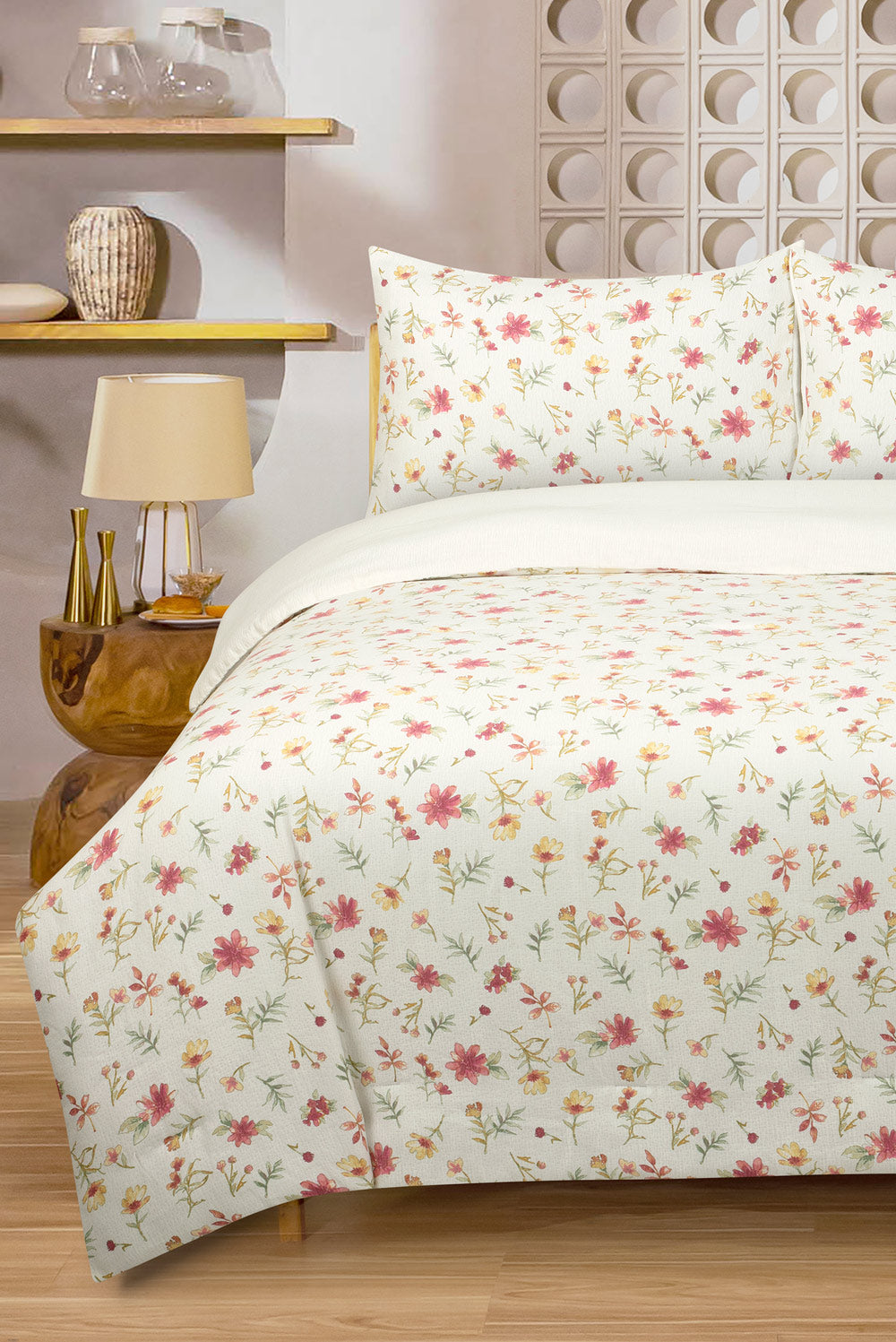 Floral Drift Printed Matelasse Comforter set