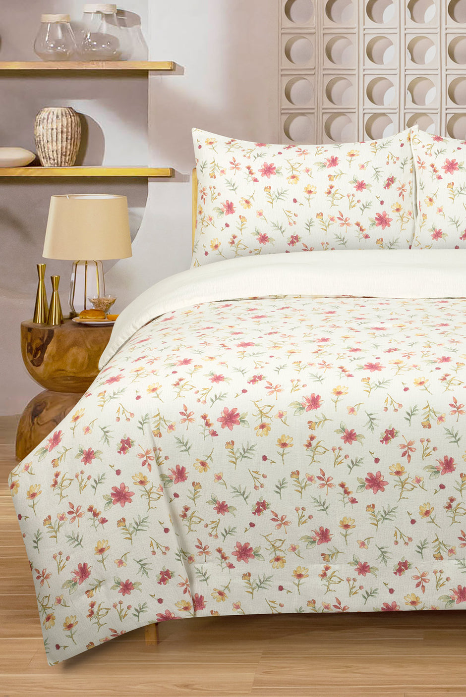 Floral Drift Printed Matelasse Comforter set