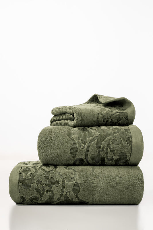 Foliage Jacquard Dyed Towel