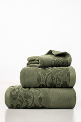 Foliage Jacquard Dyed Towel