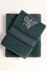Forest Embroidered Towel