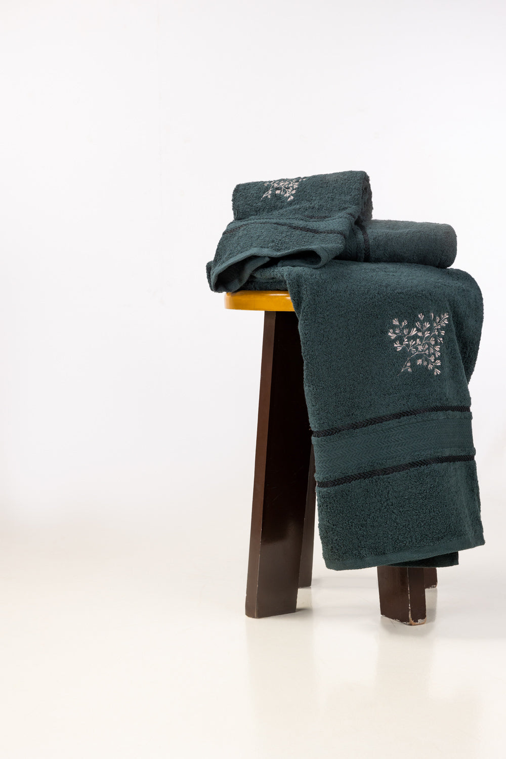 Forest Embroidered Towel