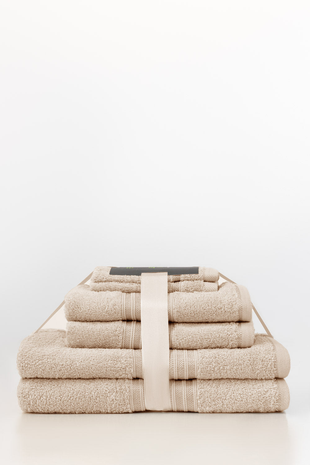 Frost Beige 6Pcs Combed  Towel Set