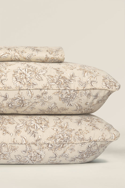 Gardenia Bloom T-200 Bed Sheet Set