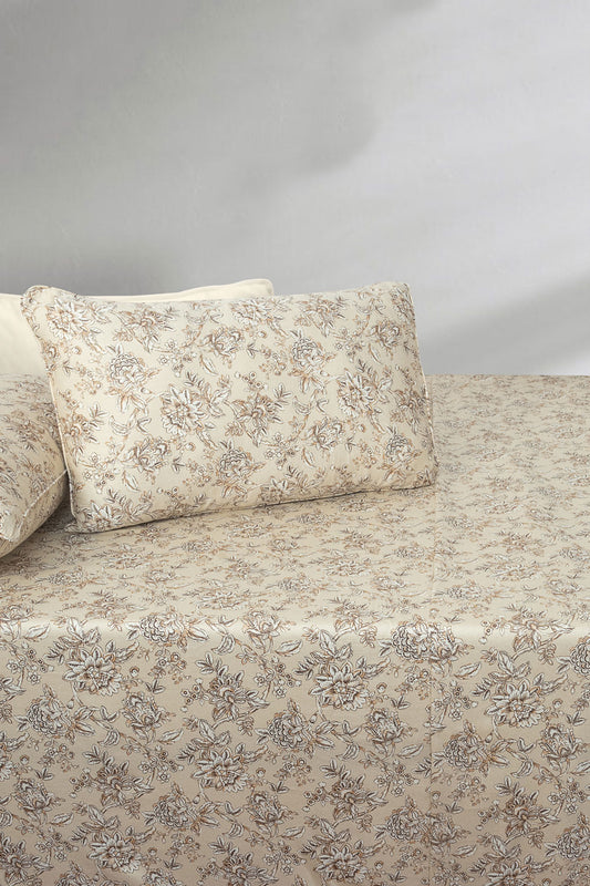 Gardenia Bloom T-200 Bed Sheet Set