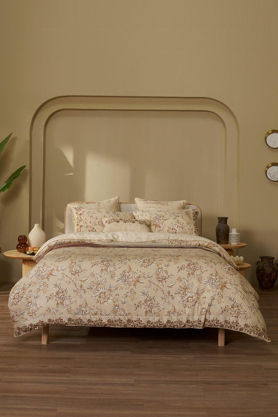 Gardenia Bloom T-200 Quilt Cover Set