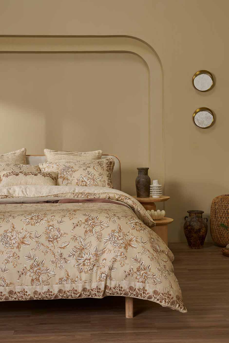 Gardenia Bloom T-200 Quilt Cover Set