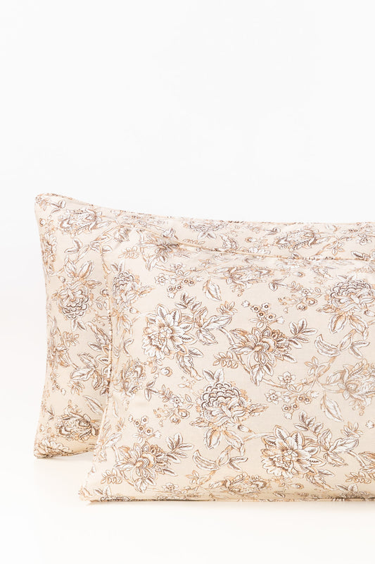 Gardenia Bloom T-200 Pillow Cover Set