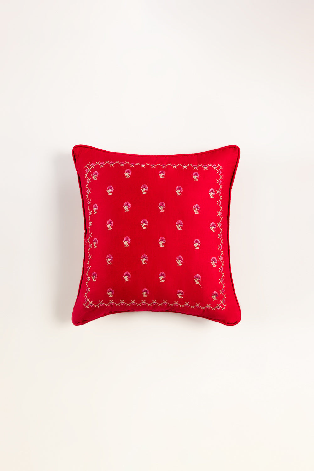 Garnet Embroidered Cushion Cover