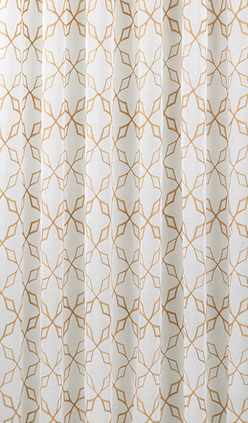 Ginger Root Embroidered Curtain