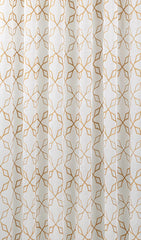 Ginger Root Embroidered Curtain
