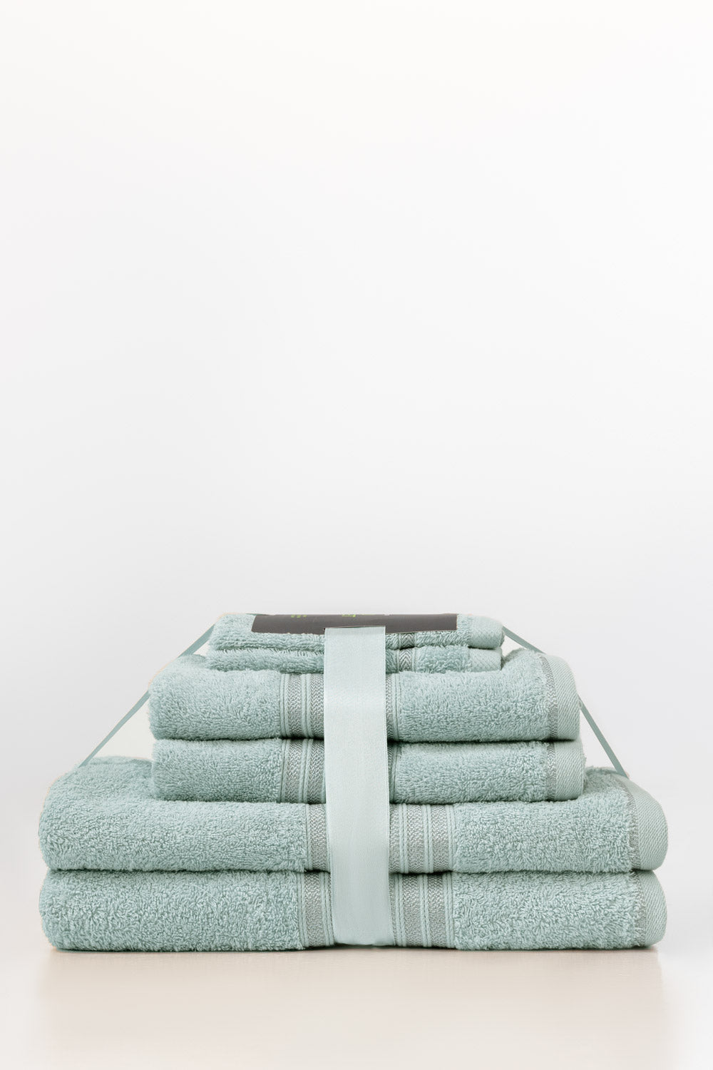 Glass Blue 6Pcs Combed  Towel Set