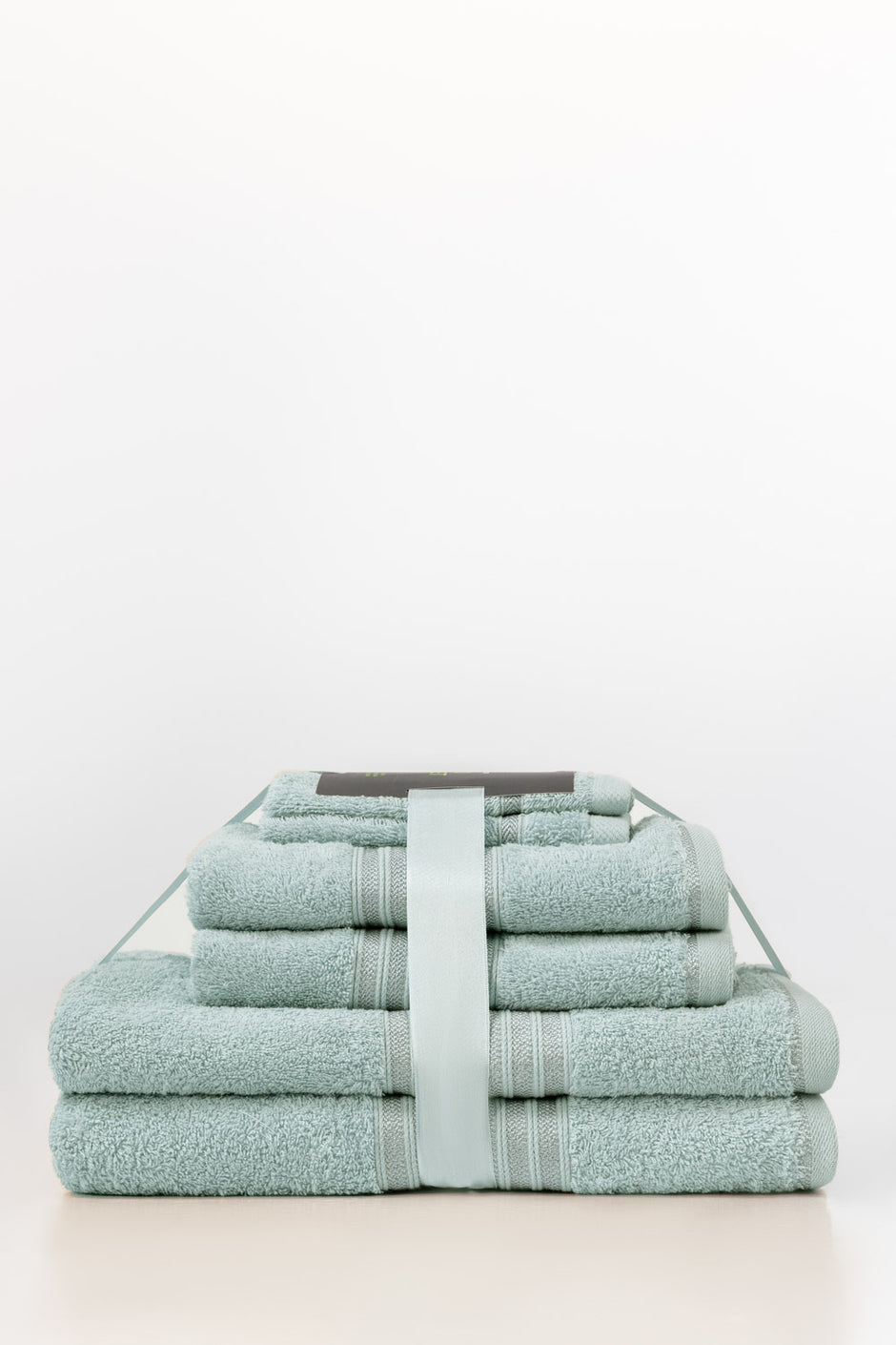 Glass Blue 6Pcs Combed  Towel Set