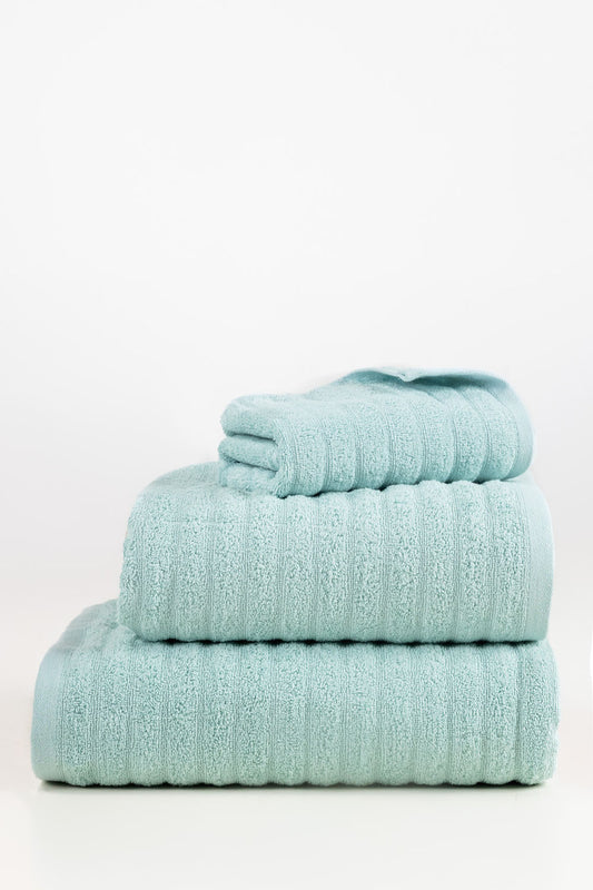 Glass Blue Combed Plain Towel