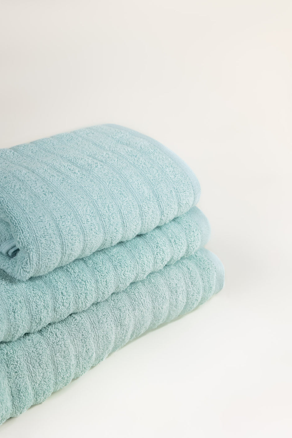 Glass Blue Combed Plain Towel