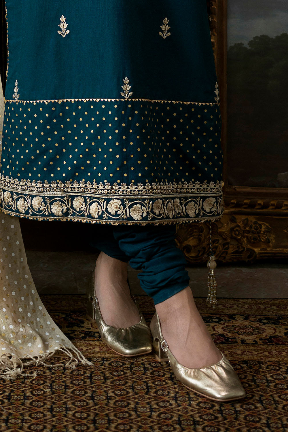 3 Piece Embroidered Suit