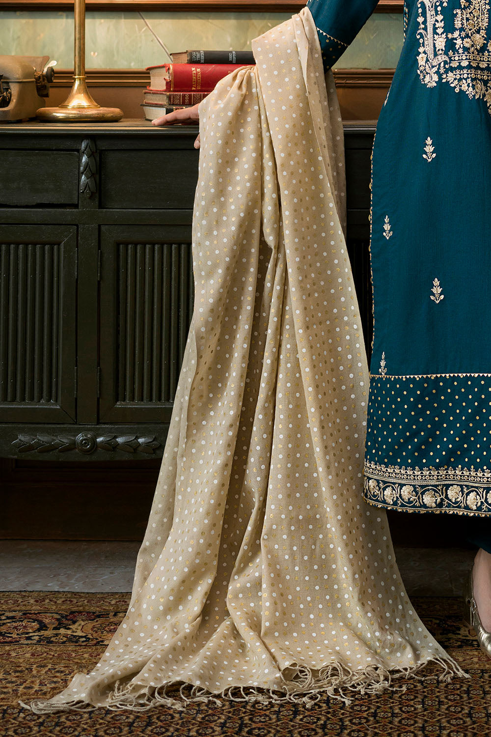 3 Piece Embroidered Suit