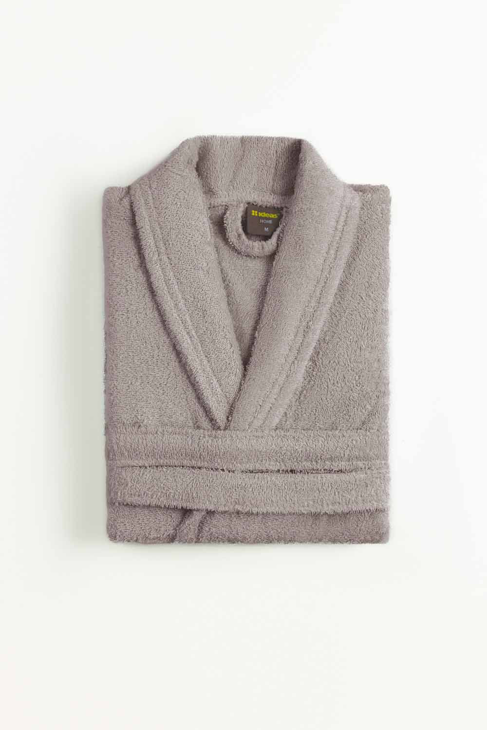 Gray Sweat Combed Bathrobe