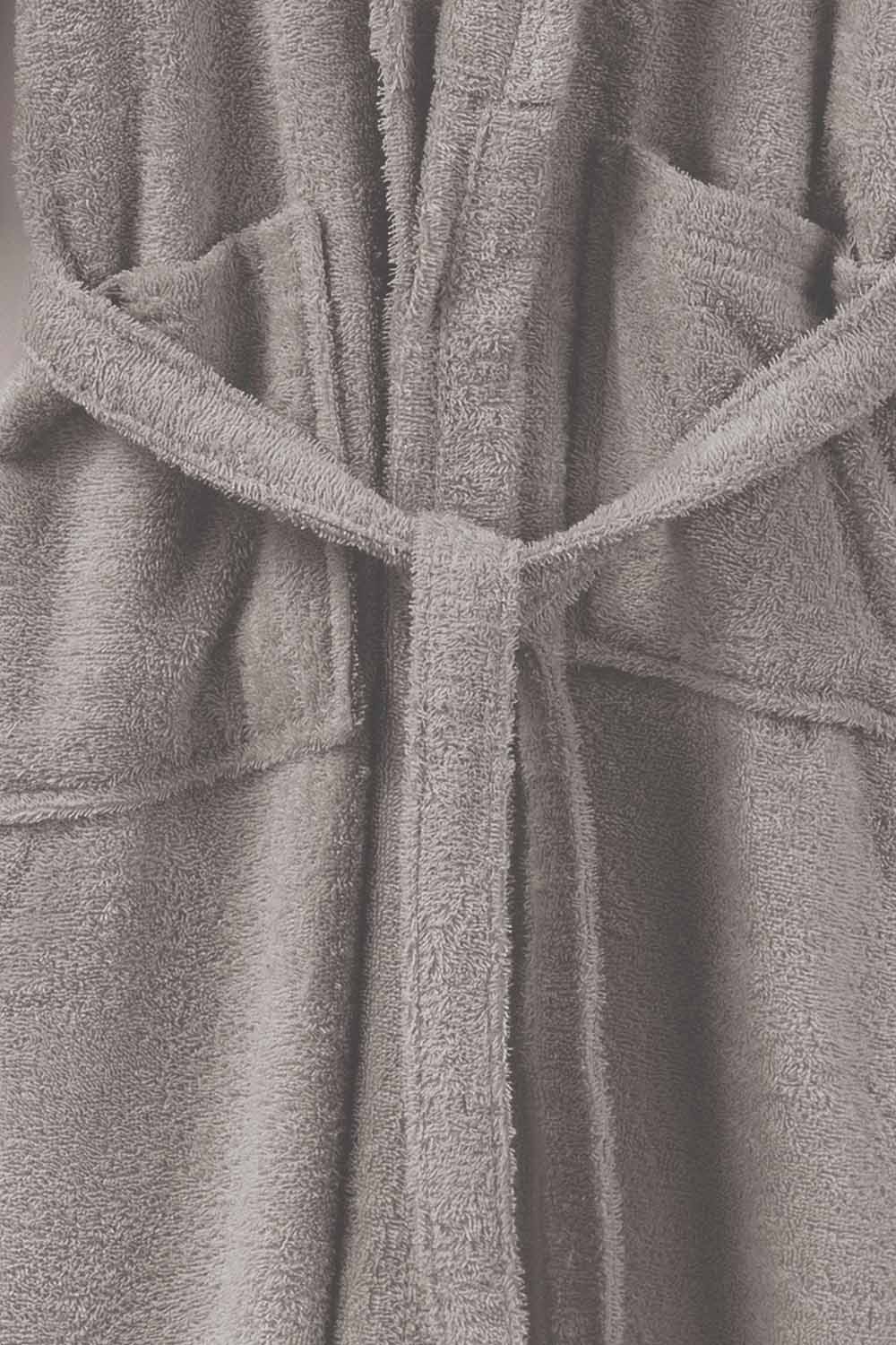 Gray Sweat Combed Bathrobe