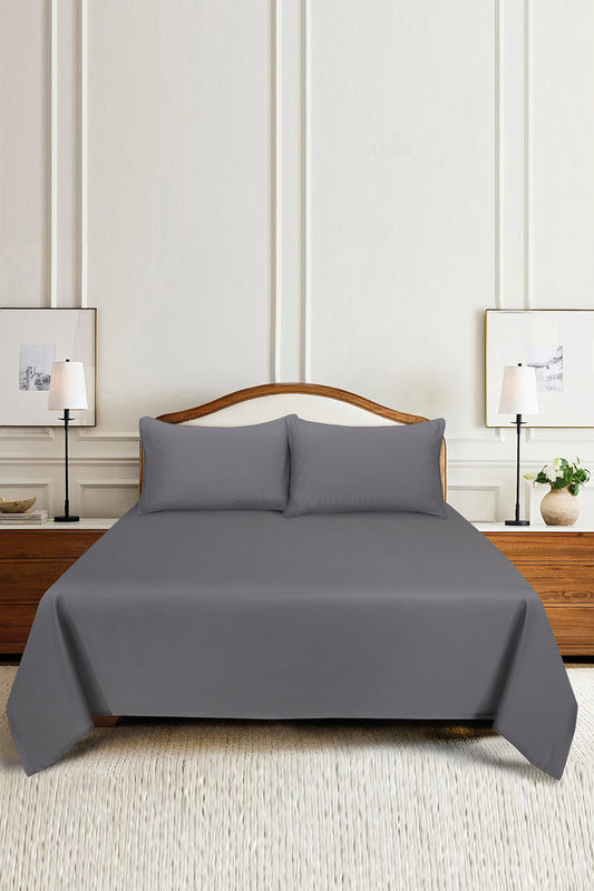 Grey Cube Dobby Bed Sheet Set