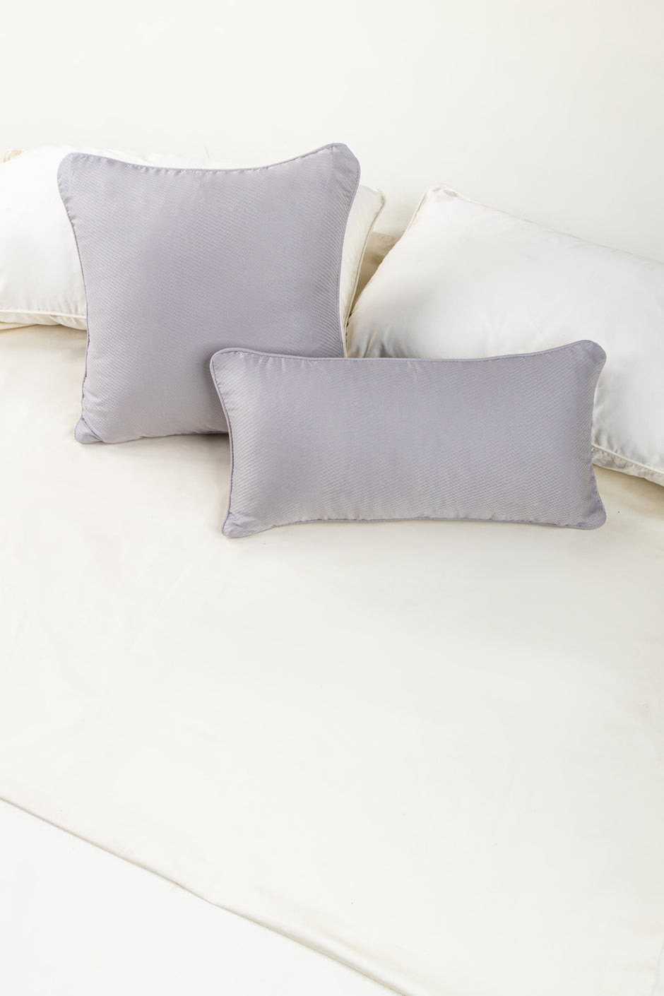 Grey Cube Dobby Square Cushion Cover