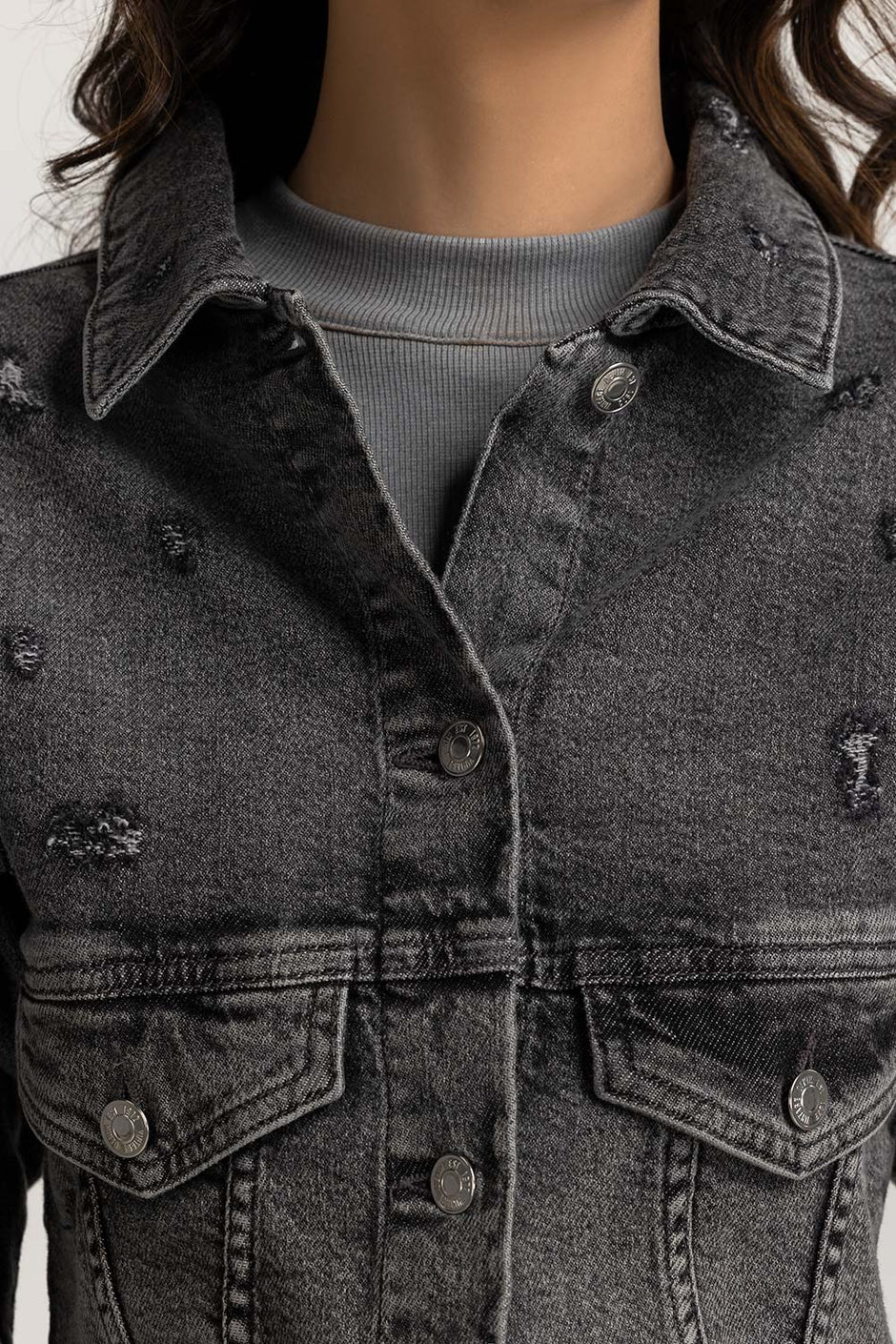 Grey Basic Jackets