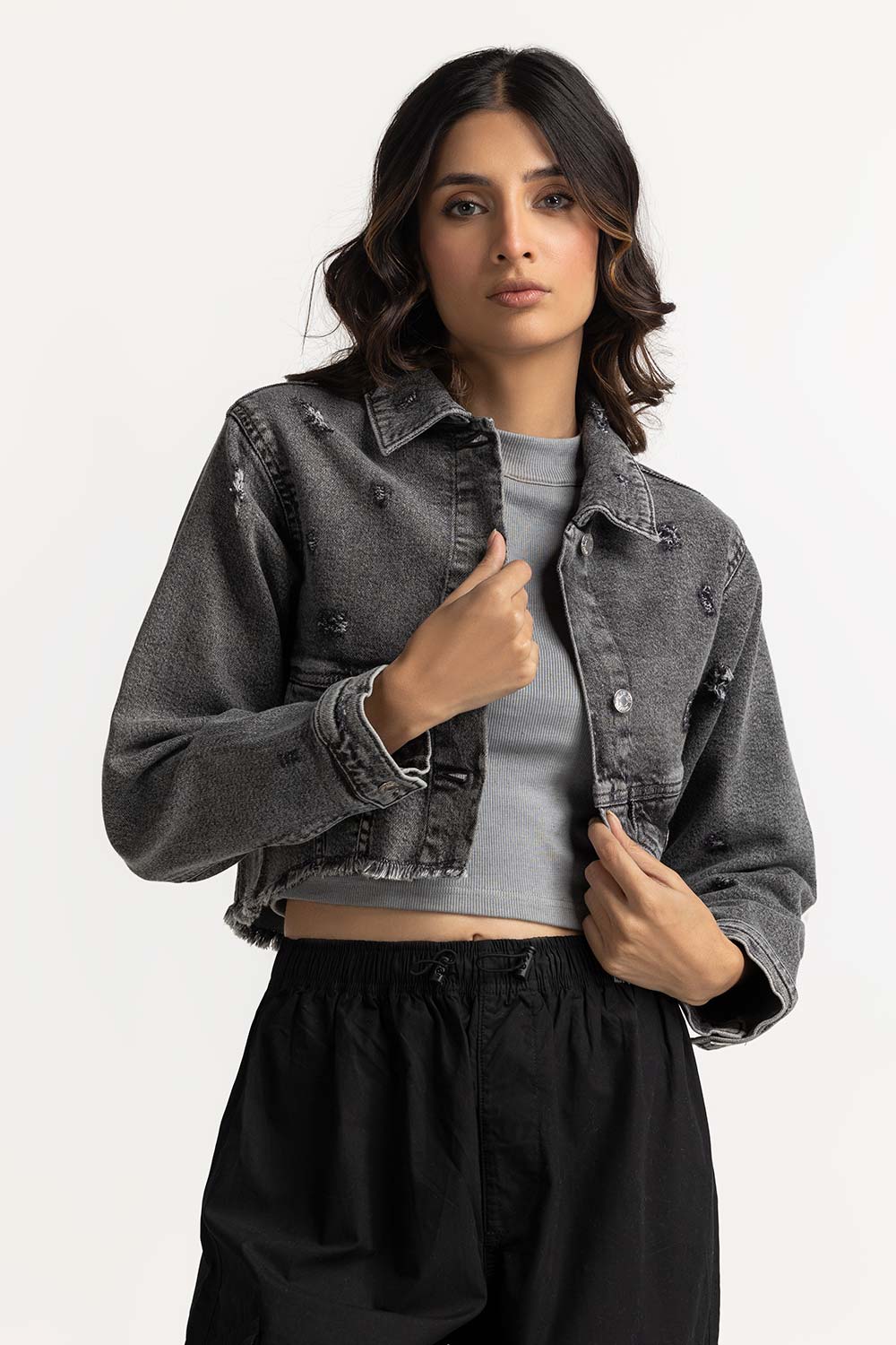 Grey Basic Jackets WS-JKT-WS23-133