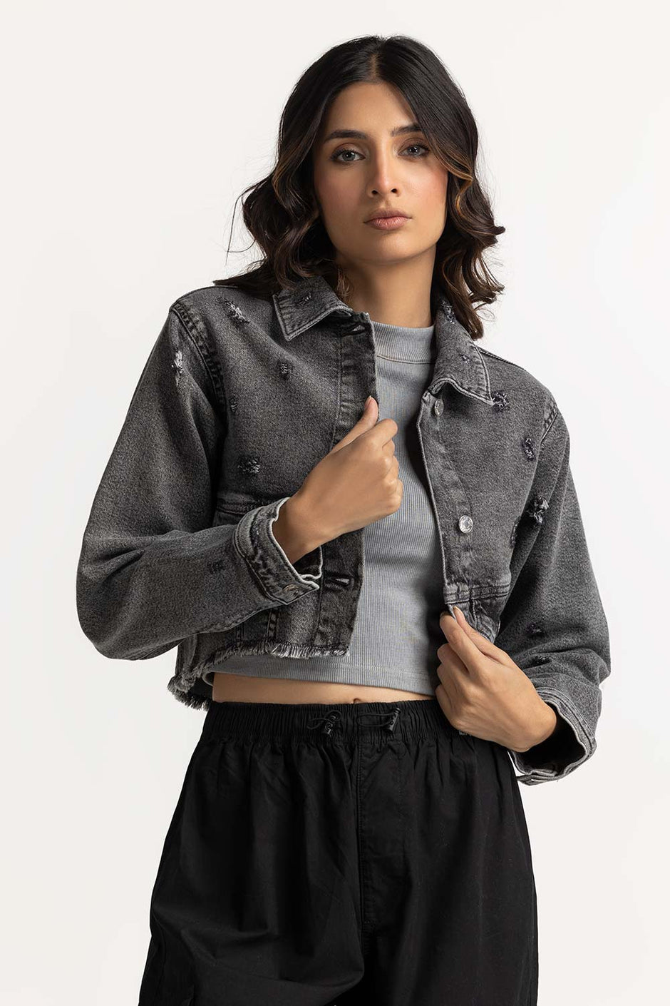 Grey Basic Jackets