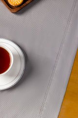 Grey Cube Dobby Table Runner