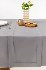 Grey Cube Dobby Table Cover