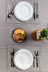 Grey Cube Dobby Table Cover