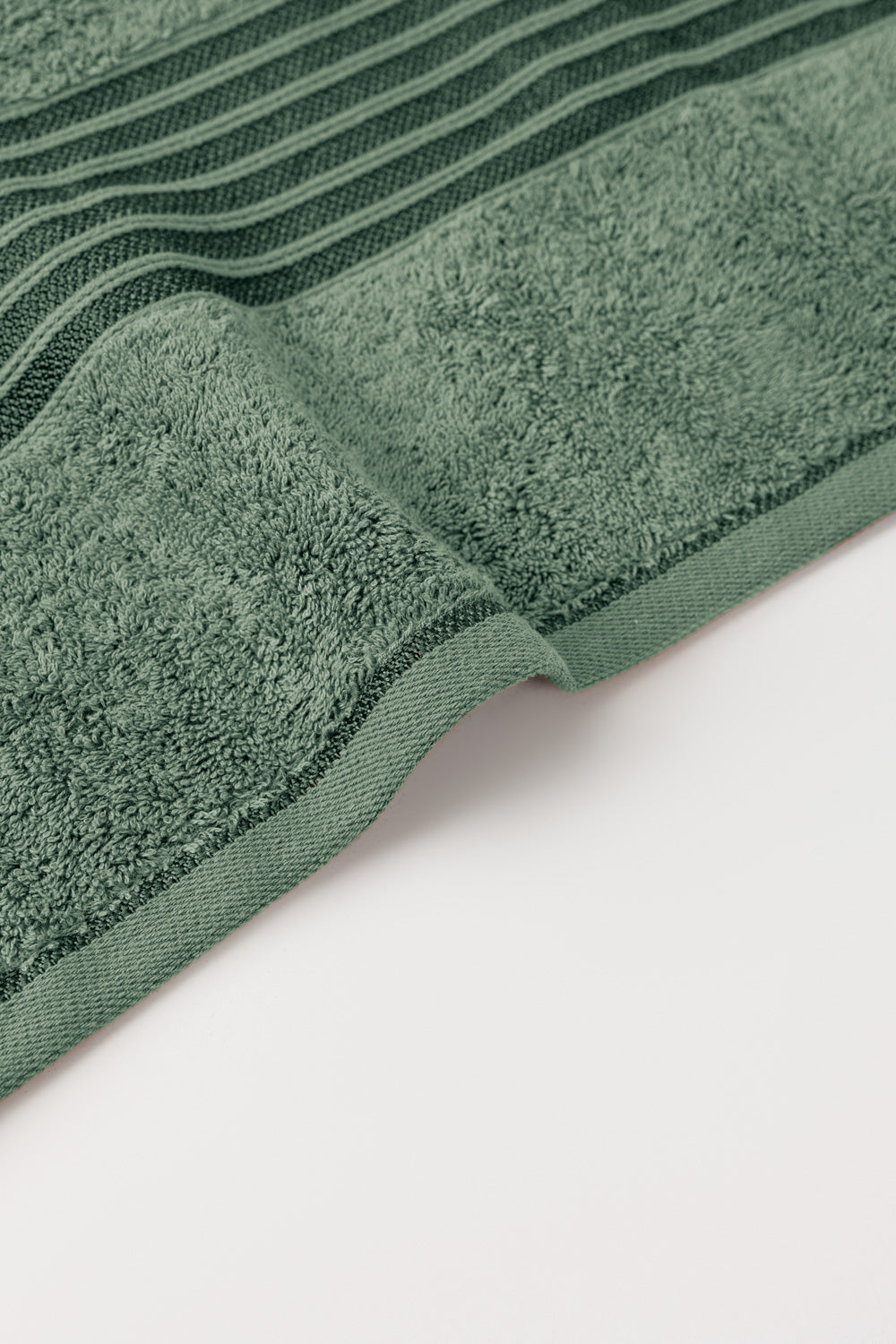 Hedge Green 6Pcs Combed  Towel Set
