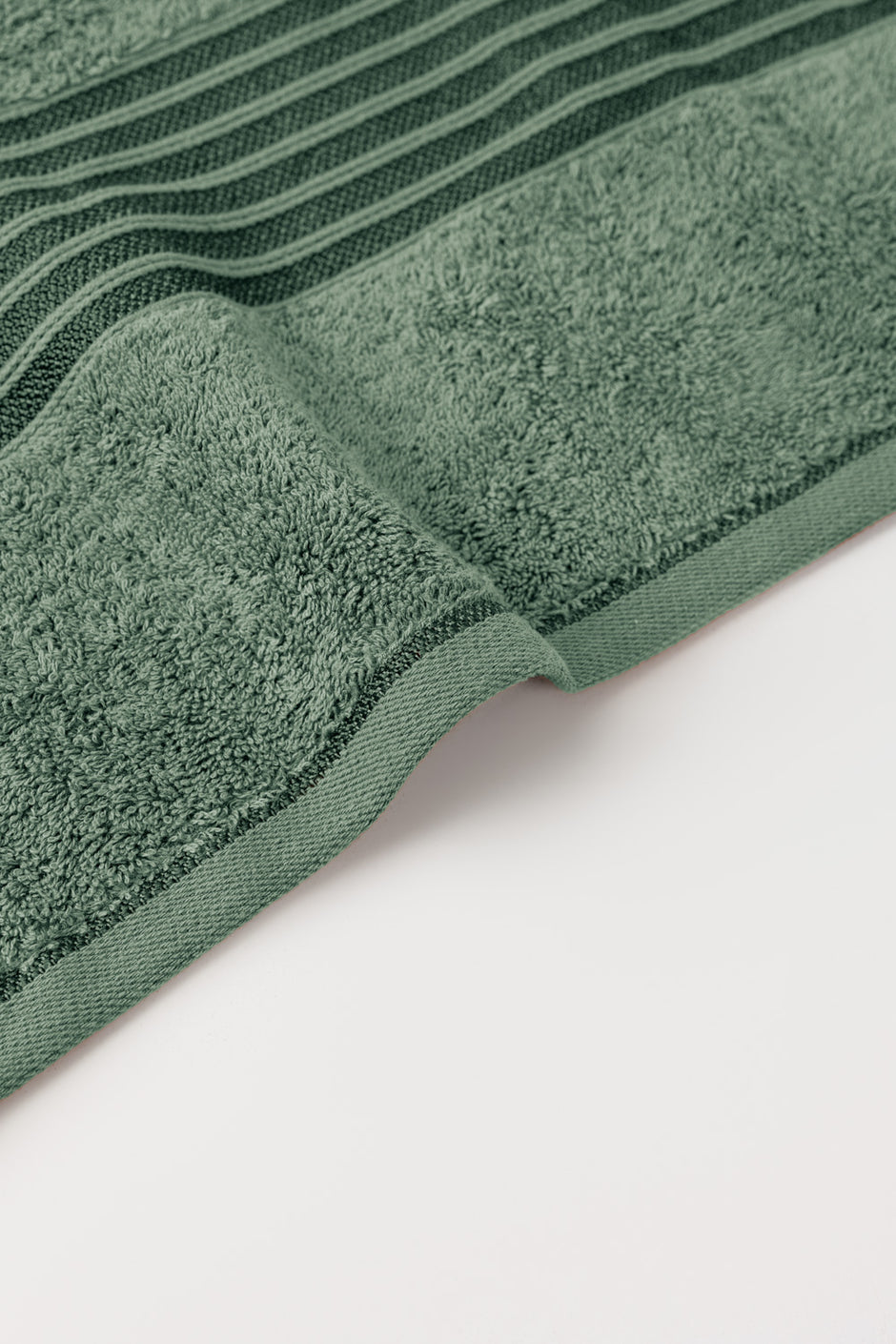Hedge Green 6Pcs Combed  Towel Set