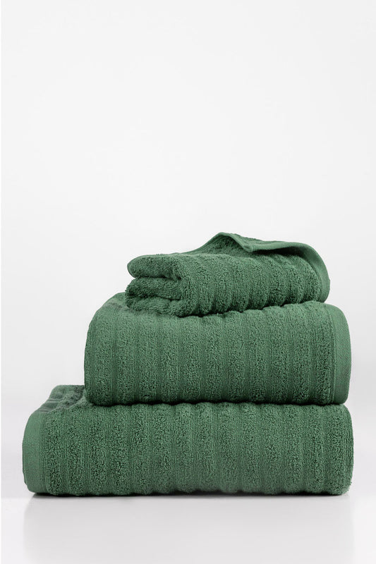 Hedge Green Combed Plain Towel