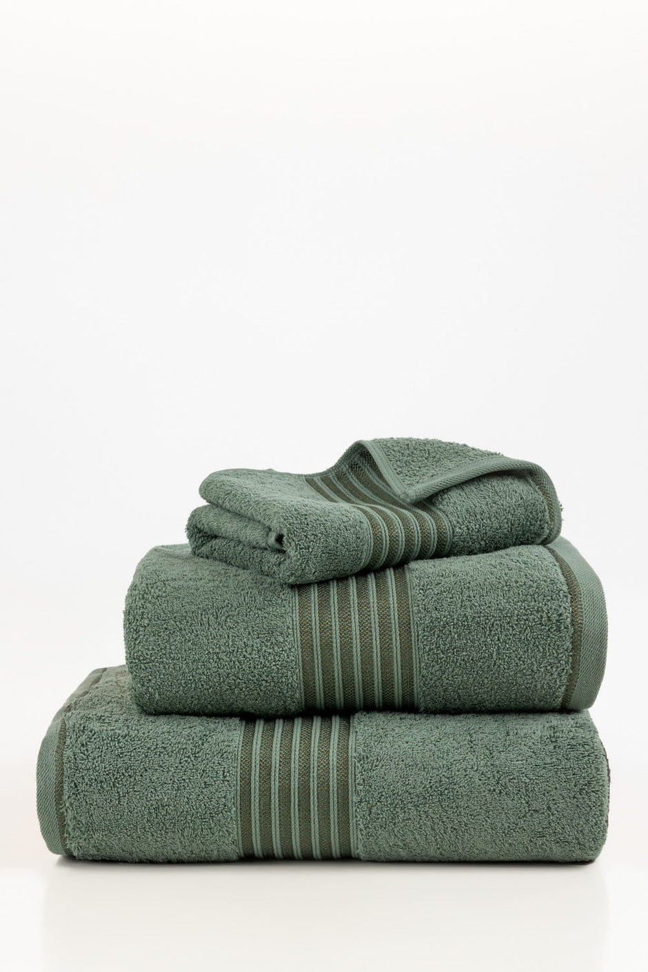 Hedge Green Combed Viscose Towel