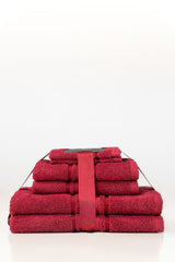 Hibiscus Combed Towel 6pcs Set