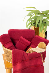 Hibiscus Combed Towel 6pcs Set