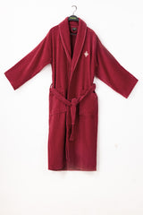Hibiscus Velour Bathrobe
