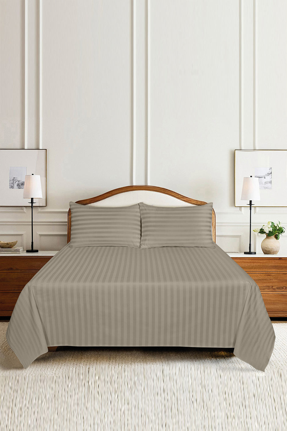 Island Fossil Luxury Stripe Bed Sheet Set