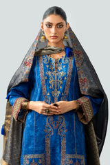 3 Piece Embroidered Linen Suit with Jacquard Dupatta SP-52096