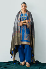 3 Piece Embroidered Linen Suit with Jacquard Dupatta SP-52096