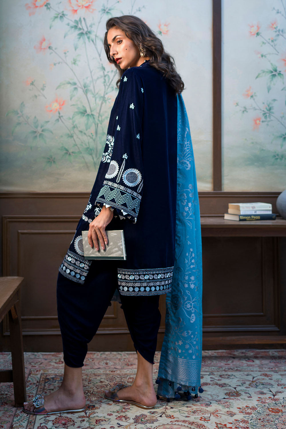 3 Piece Embroidered Suit
