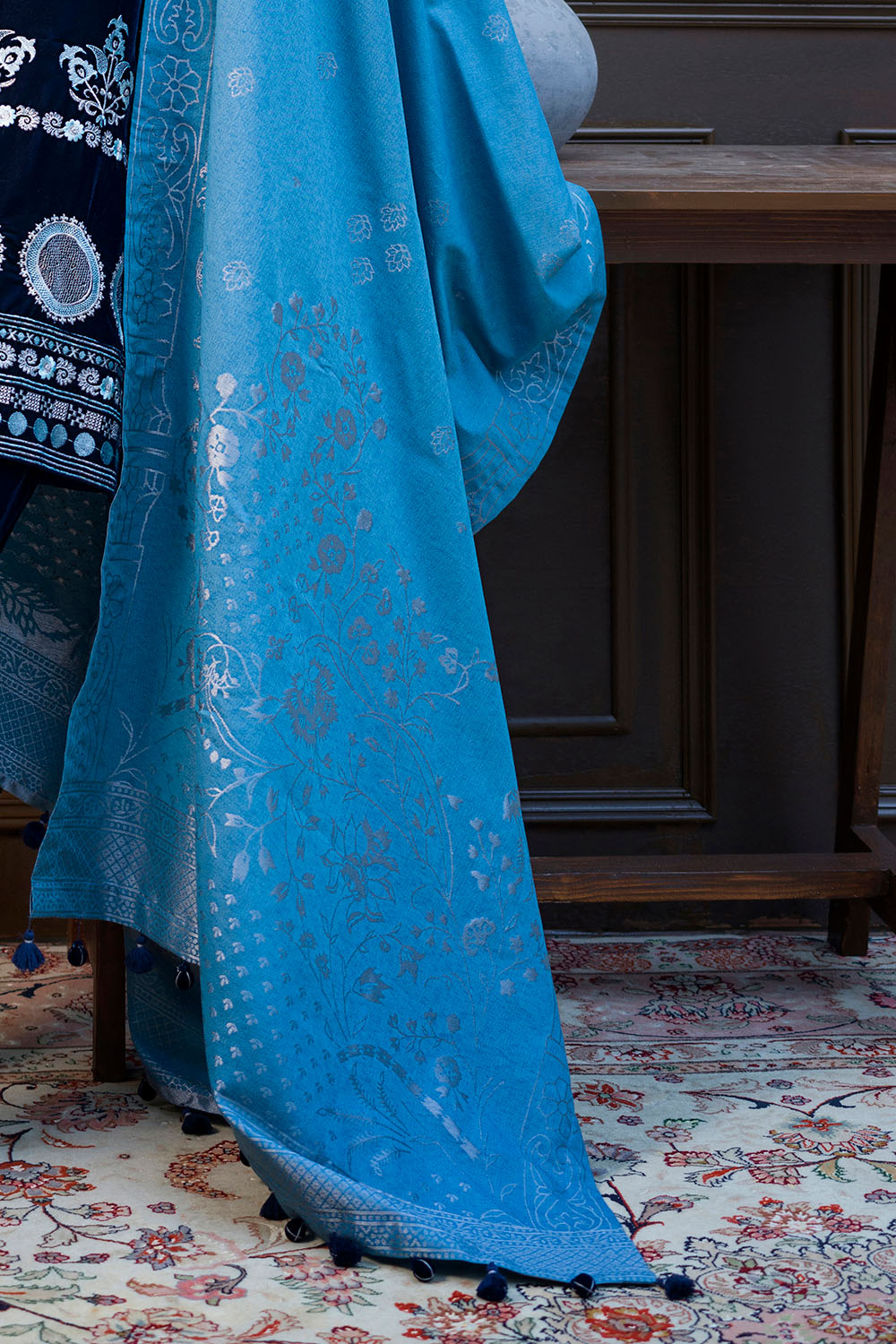 3 Piece Embroidered Suit