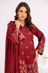 3 Piece Jacquard Suit with Dupatta MJ-52031