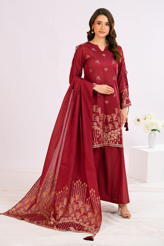 3 Piece Jacquard Suit with Dupatta MJ-52031