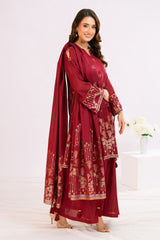 3 Piece Jacquard Suit with Dupatta MJ-52031