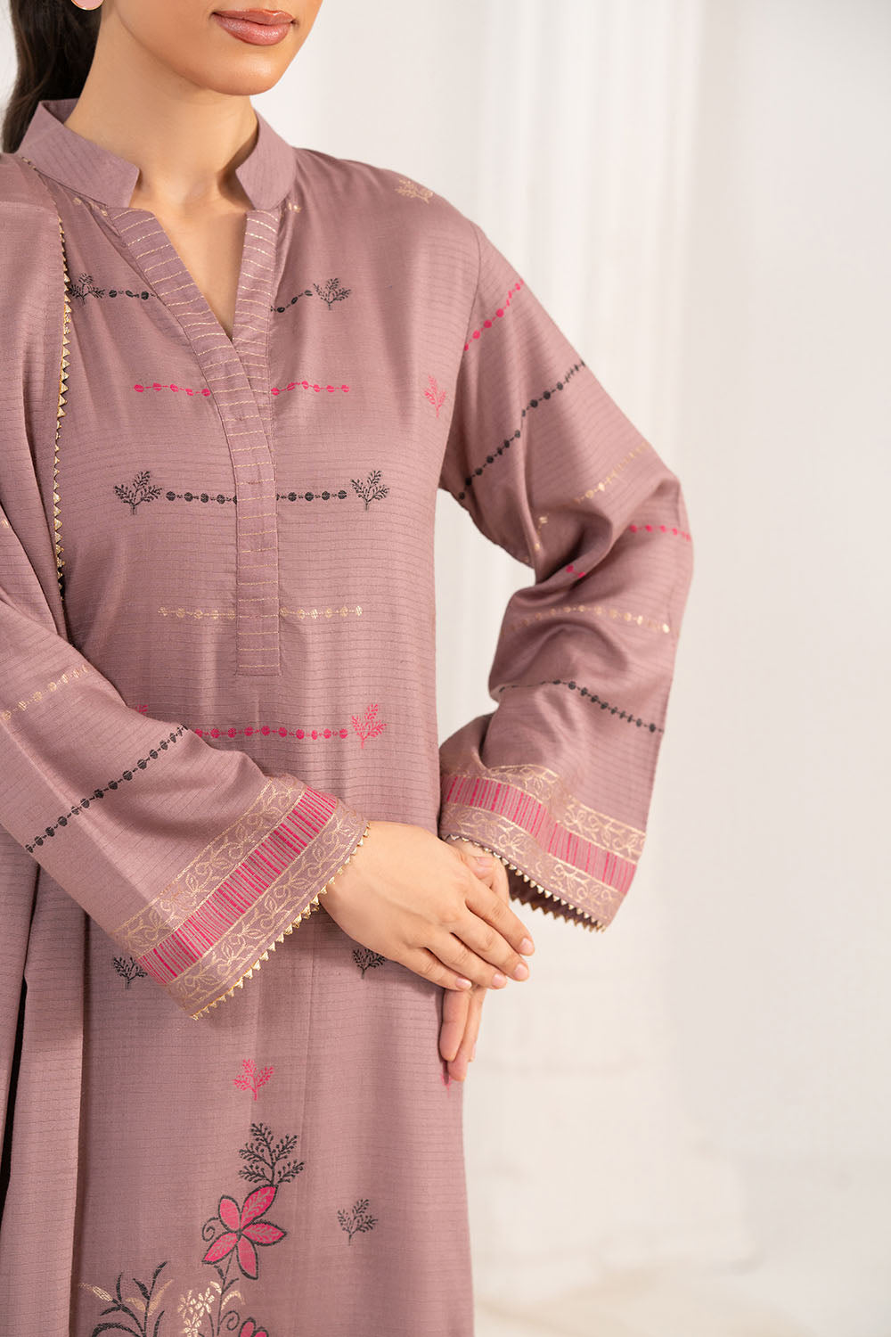 3 Piece Jacquard Suit with Dupatta MJ-52058